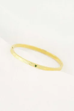 ZUSSS bangle armband met hartje* Armbandjes