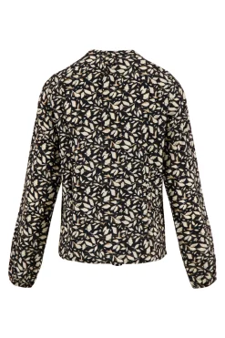 ZUSSS blouse blaadjes print* Tops