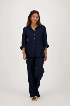 ZUSSS blouse in crinkle stof* Tops