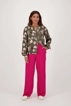 ZUSSS blouse met iris bloemen print* Tops