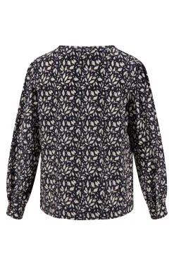ZUSSS boothals top met blaadjesprint* Tops