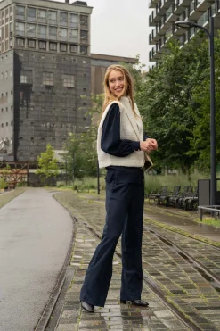 ZUSSS broek van crinkle stof* Broeken & Jeans