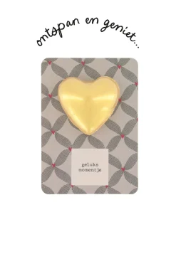 ZUSSS bruisbal hartje op kaart geluksmomentje antracietgrijs/roze* Verzorgingsproducten