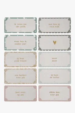 ZUSSS 10 complimentenkaartjes in doosje color* Versiering & Inpakken