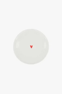 ZUSSS gebaksbordje met hartje rood* Servies