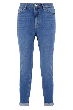ZUSSS high waist jeans midden blauw* Broeken & Jeans
