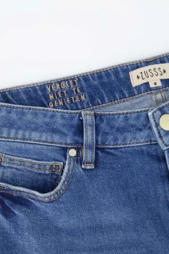 ZUSSS high waist jeans midden blauw* Broeken & Jeans