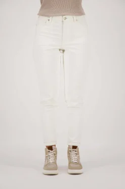 ZUSSS high waist jeans off white* Broeken & Jeans