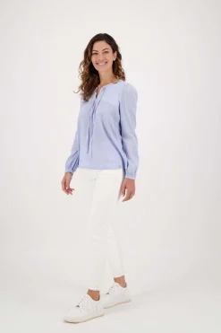 ZUSSS high waist jeans off white* Broeken & Jeans