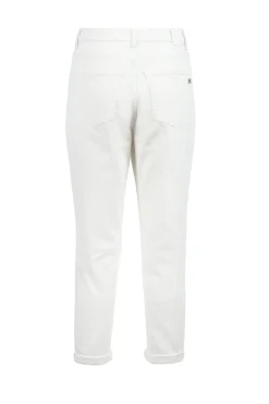 ZUSSS high waist jeans off white* Broeken & Jeans