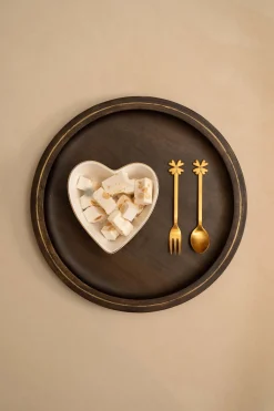 ZUSSS houten stylingbord 30 cm /goud* Overige Woonaccessoires