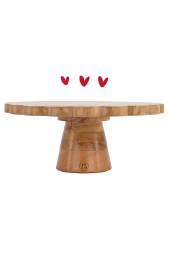 ZUSSS houten taartplateau* Keukenaccessoires
