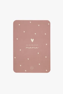 ZUSSS kaart ronde hoeken de allerliefste mama terra roze* Kaartjes