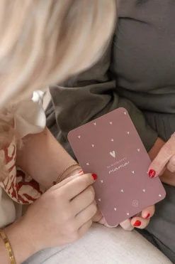 ZUSSS kaart ronde hoeken de allerliefste mama terra roze* Kaartjes