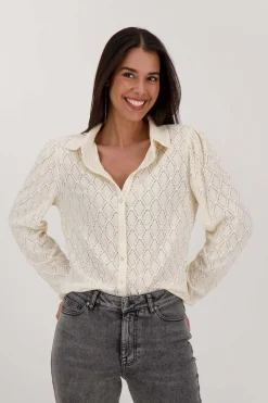 ZUSSS kanten blouse* Tops