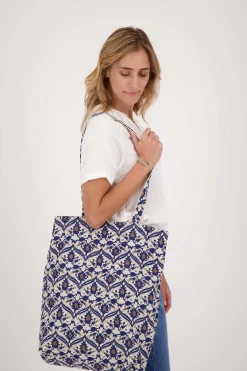 ZUSSS katoenen shopper met print* Schoudertassen & Handtassen