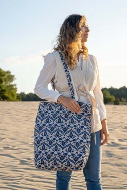 ZUSSS katoenen shopper met print* Schoudertassen & Handtassen