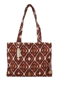 ZUSSS katoenen tas met ikat print* Schoudertassen & Handtassen