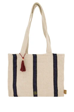 ZUSSS katoenen tas met streep* Schoudertassen & Handtassen