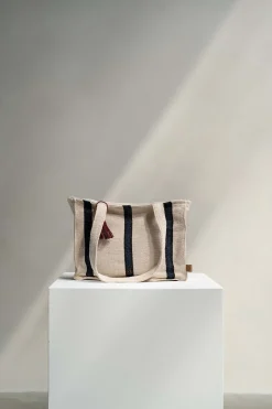 ZUSSS katoenen tas met streep* Schoudertassen & Handtassen