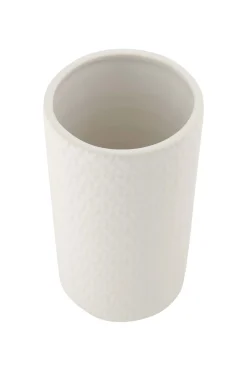 ZUSSS keramieken bewaarpot met houten deksel hartjes 20cm* Keukenaccessoires
