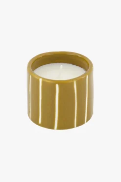 ZUSSS keramieken geurkaarsje met houten deksel hartje* Geurkaarsen