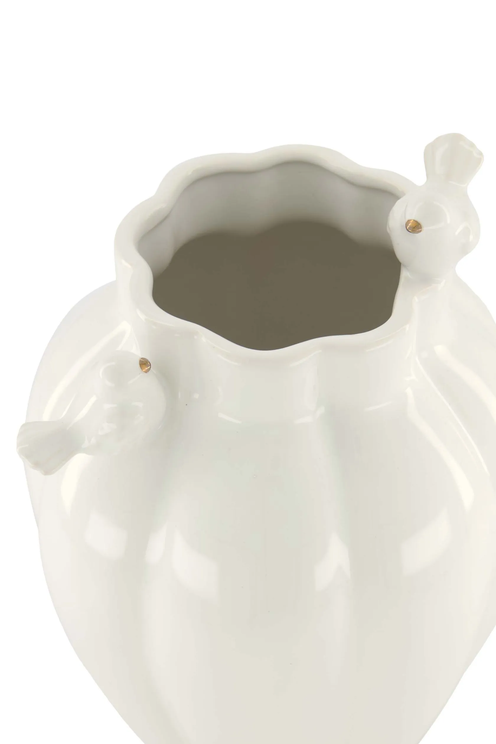ZUSSS keramieken vaas vogeltjes* Vazen & Potten