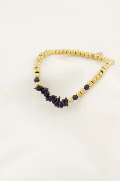 ZUSSS kralenarmband met glassteen* Armbandjes