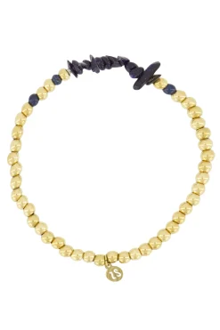 ZUSSS kralenarmband met glassteen* Armbandjes
