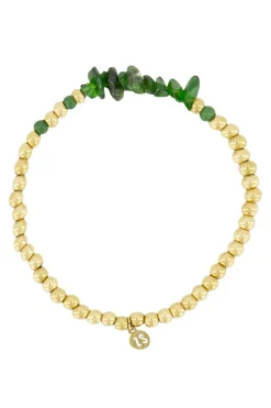 ZUSSS kralenarmband met glassteen* Armbandjes