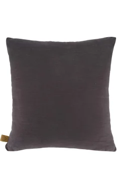 ZUSSS kussen grafisch gewoven patroon 45x45cm antracietgrijs* Kussens