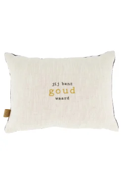 ZUSSS kussen jij bent goud waard 35x25cm* Kussens