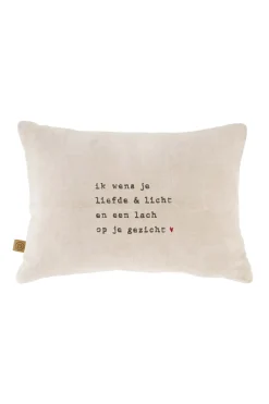 ZUSSS kussen liefde & licht ster 35x25cm* Kussens