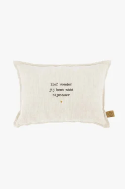 ZUSSS kussen lief klein wonder 25x35cm peper en zout* Kussens