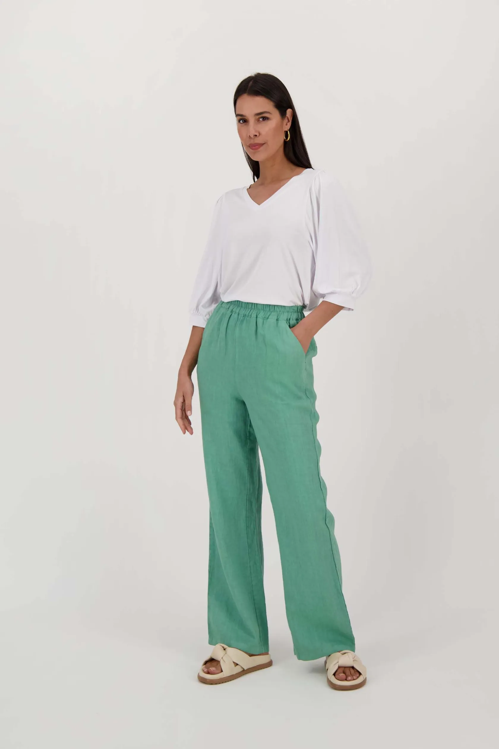 ZUSSS linnen broek* Broeken & Jeans