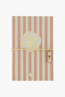 ZUSSS notitieboekje jij bent goud waard terra roze/zand* Notitieboeken & Schrijfwaren
