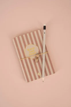 ZUSSS notitieboekje jij bent goud waard terra roze/zand* Notitieboeken & Schrijfwaren