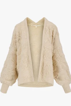 ZUSSS openvallend vest met lurex jacquard* Vesten