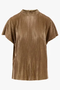 ZUSSS plisse turtle top goud* Tops