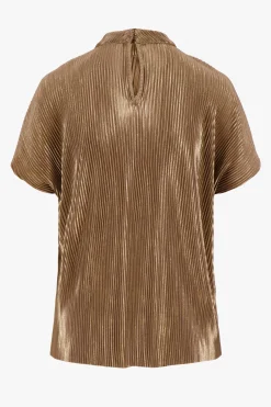 ZUSSS plisse turtle top goud* Tops