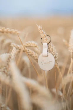 ZUSSS ronde sleutelhanger geniet* Accessoires & Sleutelhangers