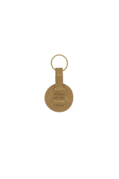 ZUSSS ronde sleutelhanger gouden randje* Accessoires & Sleutelhangers
