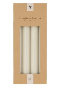 ZUSSS 4 rustieke kaarsen 20cm* Kaarsen