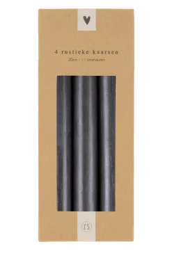 ZUSSS 4 rustieke kaarsen 20cm* Kaarsen