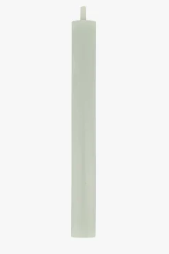 ZUSSS 4 rustieke kaarsjes 20 cm saliegroen* Kaarsen