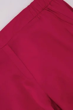 ZUSSS satijnen twill broek roze rood* Broeken & Jeans