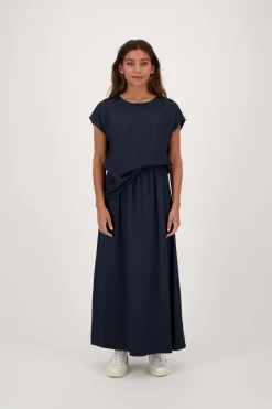ZUSSS satijnen twill top met boothals* Tops