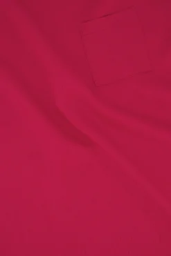 ZUSSS satijnen twill top met boothals roze rood* Tops