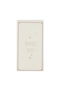 ZUSSS servetten gedicht/mistletoe 11x20cm* Servetten