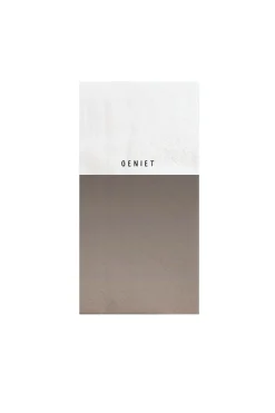 ZUSSS servetten geniet 11x20cm zand/wit* Servetten